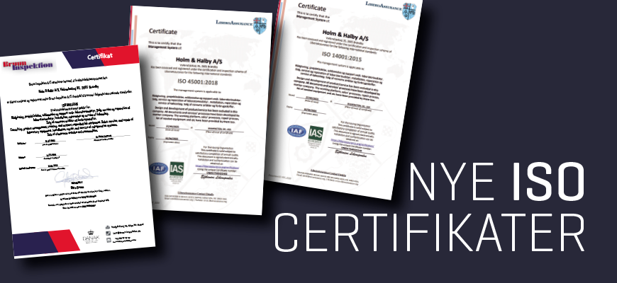 Nye ISO-certifikater efter audit
